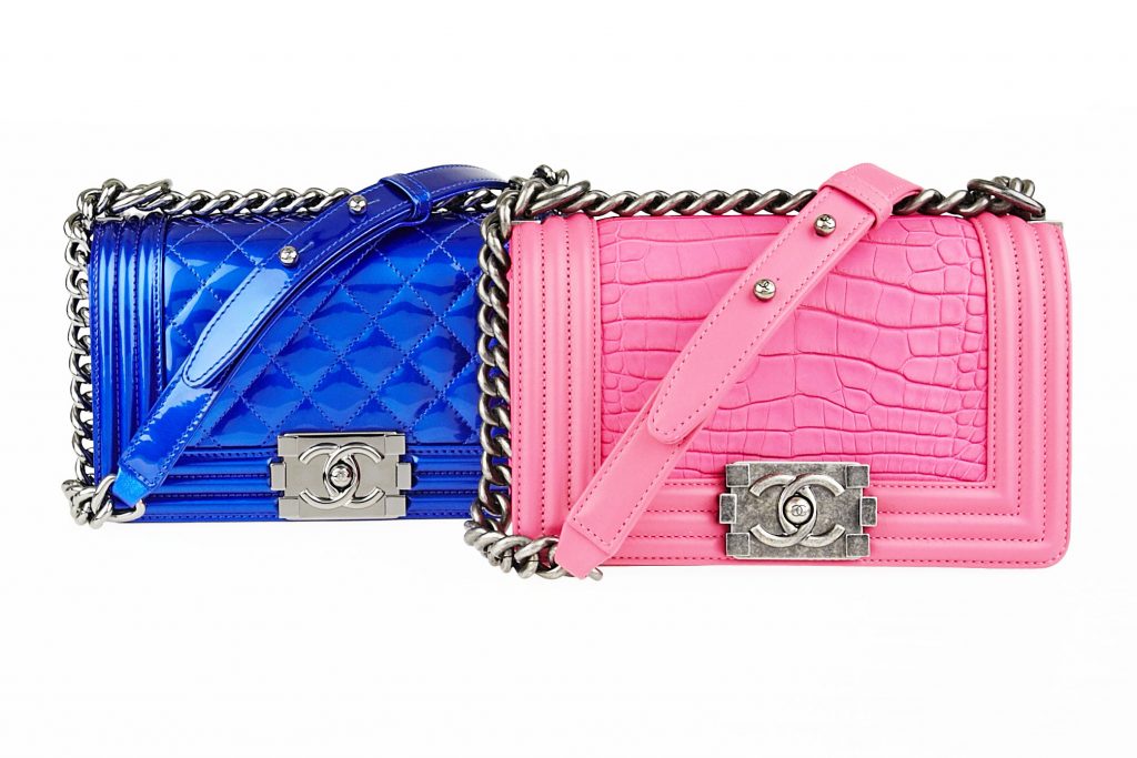 Chanel Pink Alligator Boy Bag on The Boy Bag Guide