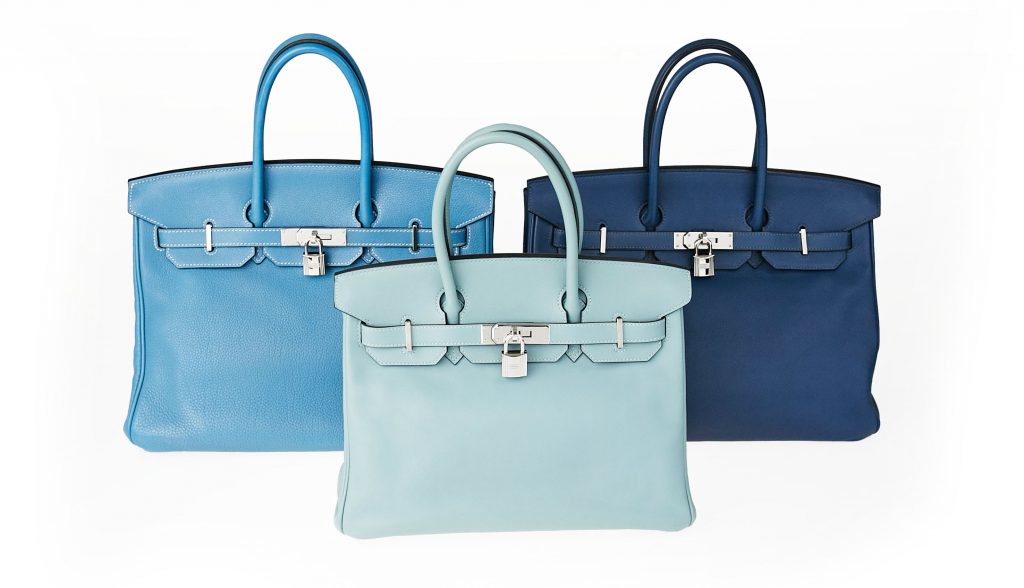 Hermes Blue Birkin Bags