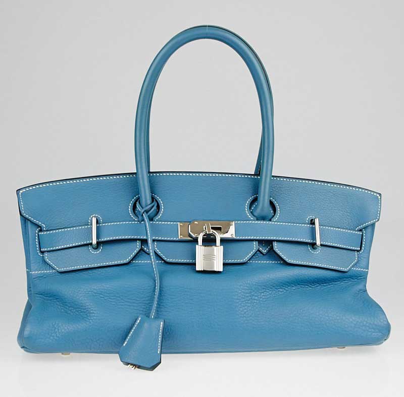 Hermes Blue Jean JPG Shoulder Birkin 