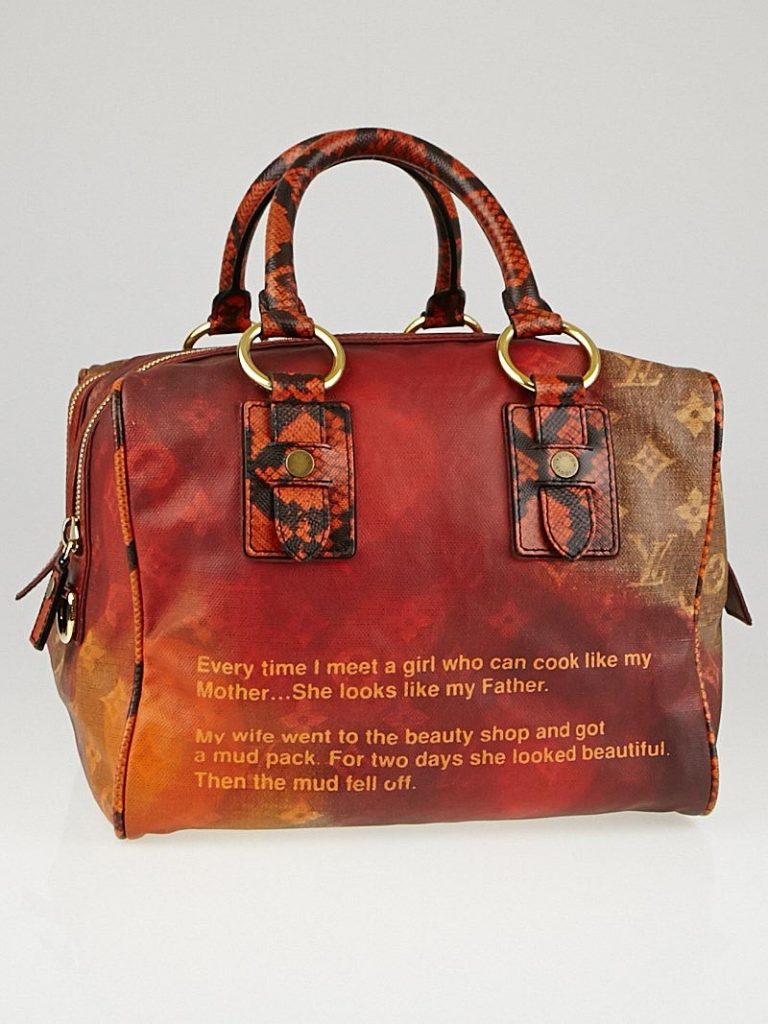 Louis Vuitton Limited Edition Richard Prince Mancrazy Jokes Bag