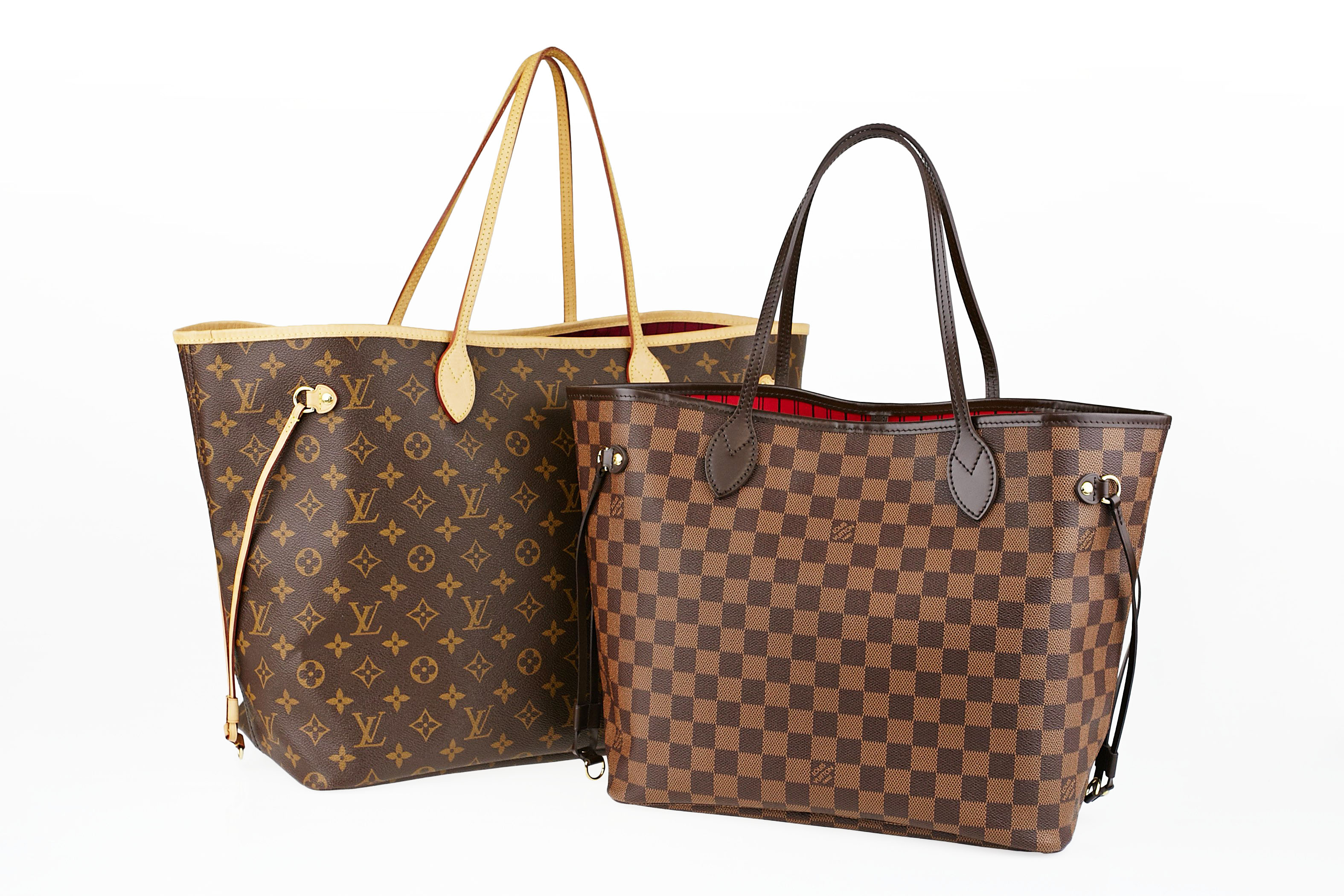 Louis Vuitton Monogram Canvas Neverfull GM and Damier Neverfull MM Tote Bags | YoogisCloset.com