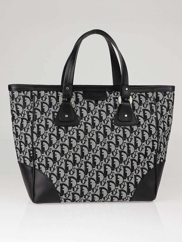 Christian Dior Black Diorissimo Logo Tote Bag