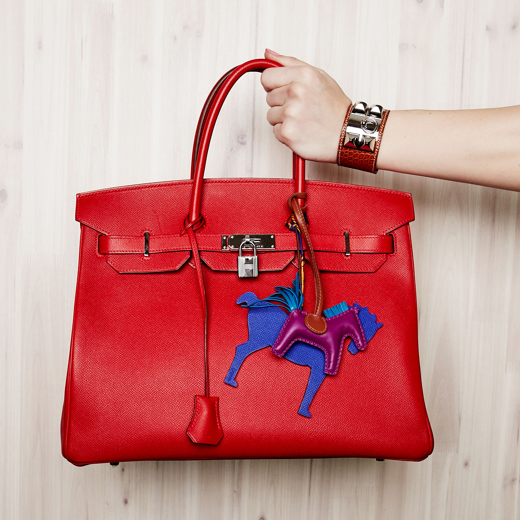 Hermes Birkin with Rodeo Charm | Yoogi's Closet Authenticated Pre-Owned Luxury yoogiscloset.com