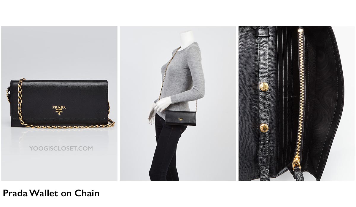 Prada Wallet on Chain 1M1290 Review | Yoogi's Closet Authenticated Pre-Owned Luxury yoogiscloset.com