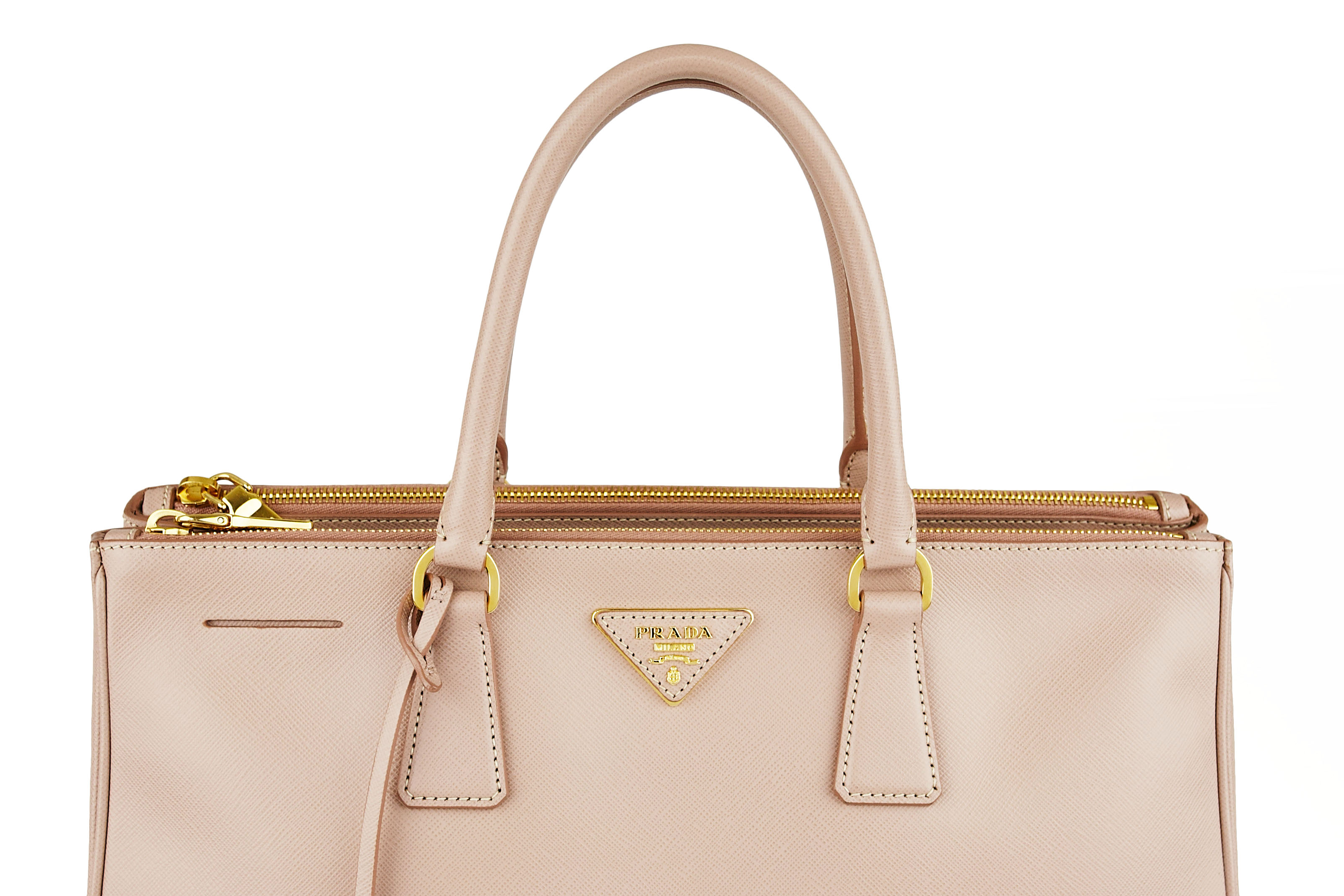 Prada Saffiano Tote Logo Handles