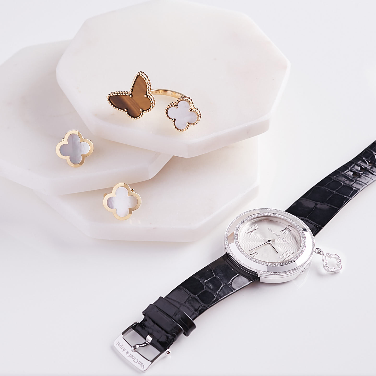 Van Cleef Charm Watch | Yoogi's Closet Authenticated Pre-Owned Luxury yoogiscloset.com